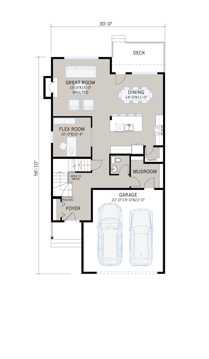 Base floorplan of SP-WINSLOW-SP-PRAIRIE-S4 - 2,410 sqft, 3 Bedroom, 2.5 Bathroom - Cardel Homes Calgary