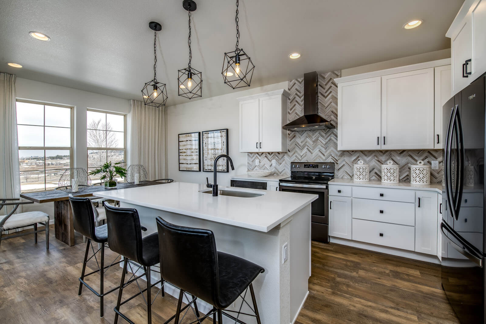New Denver Single Family Home Quick Possession Juniper in Lincoln Creek, located at 6829 Dewey Drive, Parker, CO Built By Cardel Homes Denver