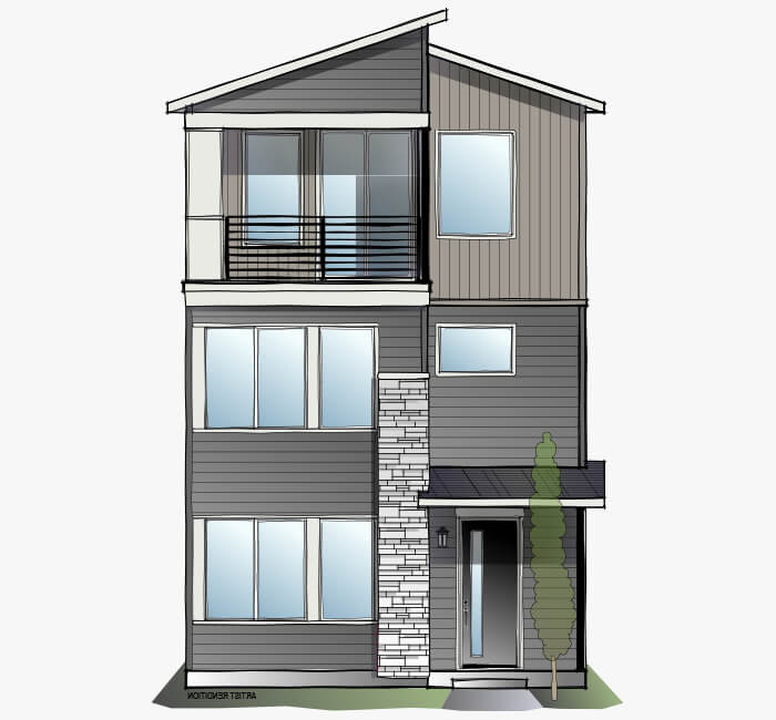 New Calgary Single Family Home Avani in Shawnee Park, located at 5700 Van Gordon Street Built By Cardel Homes Calgary