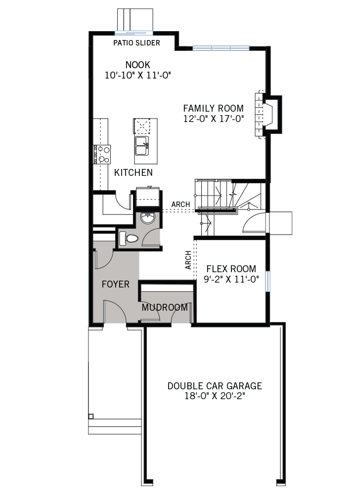 The Neuvo 1 home main floor quick possession in EdenWylde, located at 846 Sendero Way, Stittsville, ON (Lot 2059) Ottawa Built By Cardel Homes