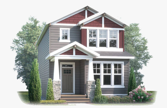 New Calgary Single Family Home Quick Possession Julian in Alpine Park, located at 68 Treeline Manor SW Built By Cardel Homes Calgary