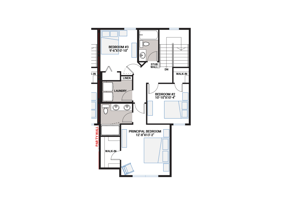 The Ascent Townhome home upper floor quick possession in Shawnee Park, located at 823 Shawnee Terrace SW (Unit 29) Calgary Built By Cardel Homes