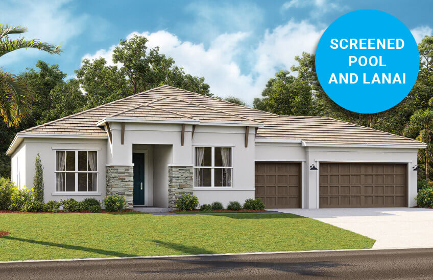 Sarasota quick movein, inventory homes in Worthington Cardel Homes