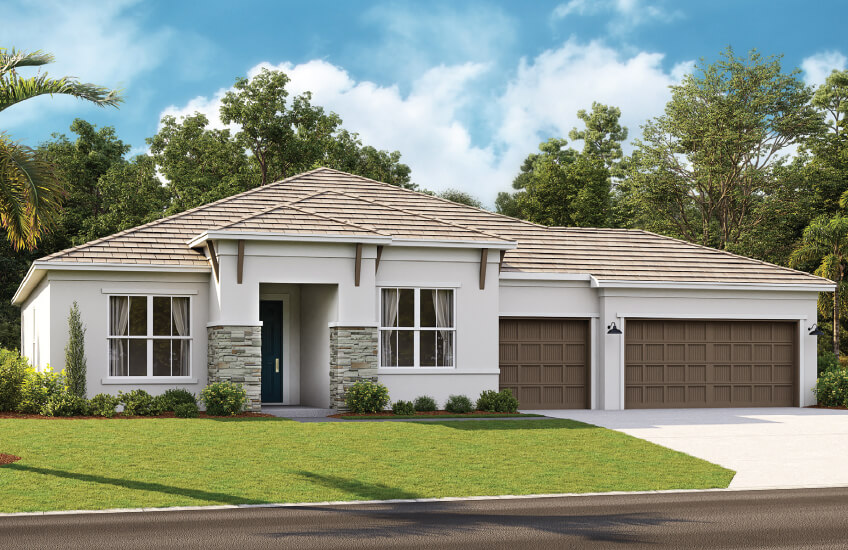 New Tampa Single Family Home Quick Possession Camden in Worthington, located at 4605 Antrim Drive, Sarasota, FL 34240 (Lot 2) Built By Cardel Homes Tampa