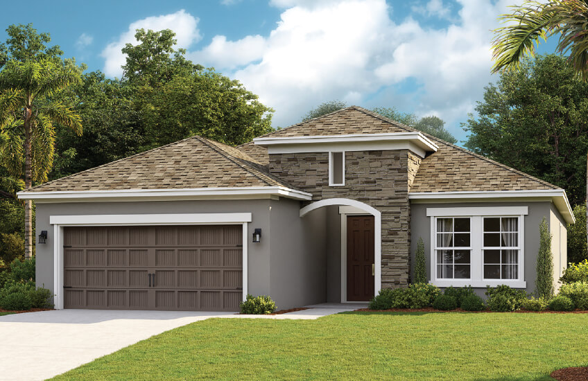 New Tampa Single Family Home Quick Possession Brighton in Waterset, located at 6284 Roadstead Ct, Apollo Beach, FL 33572 (Lot 33) Built By Cardel Homes Tampa