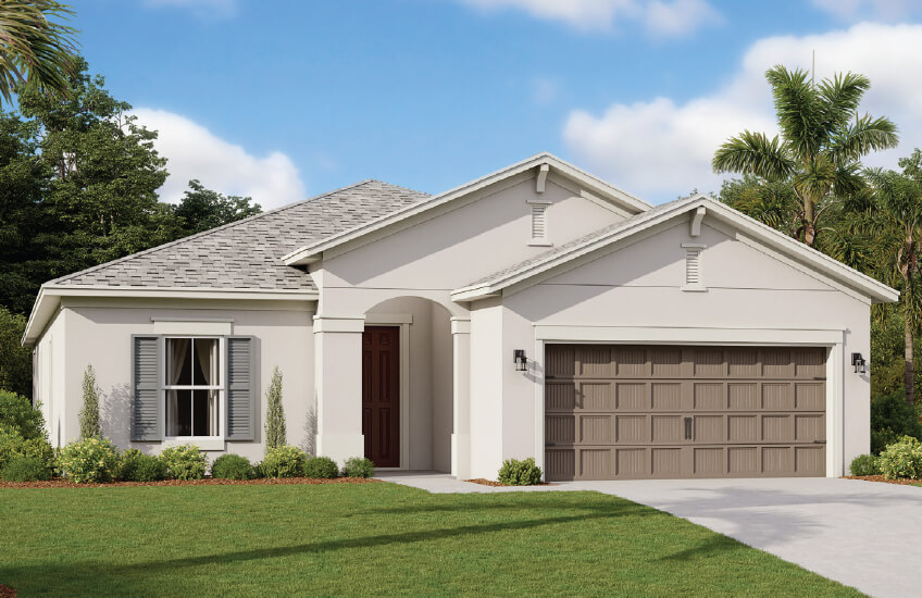 New Tampa Single Family Home Quick Possession Southampton in Waterset, located at 6336 Roadstead Ct, Apollo Beach, FL 33572 (Lot 26) Built By Cardel Homes Tampa