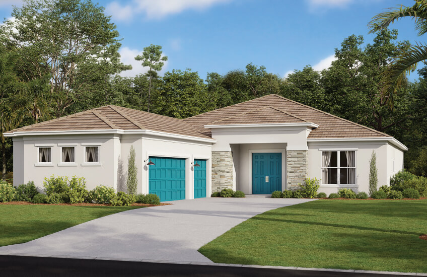 New Tampa Single Family Home Quick Possession Asher in Worthington, located at  8533 Beechlake Court, Sarasota, FL 34240 (Lot 101) Built By Cardel Homes Tampa