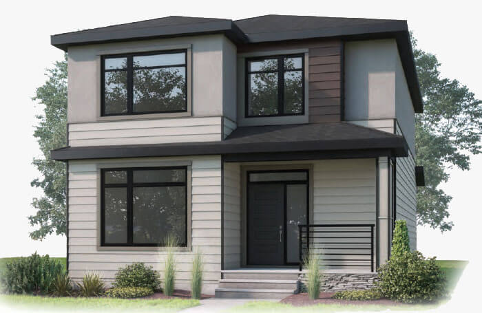 New Calgary Single Family Home Quick Possession Logan in Alpine Park, located at  49 Treeline Manor SW Built By Cardel Homes Calgary