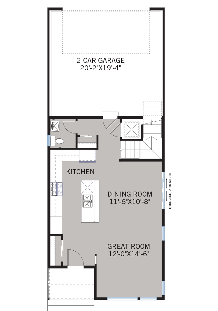 The Raine home main floor quick possession in , located at 12314 W. 56th Place Denver Built By Cardel Homes