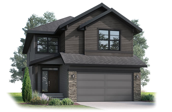 New Calgary Single Family Home Quick Possession Hampton 2 in Shawnee Park, located at 45 Shawnee Heath SW Built By Cardel Homes 