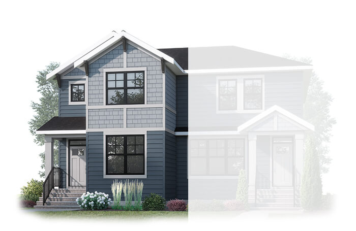 New Calgary Single Family Home Quick Possession Lucca in Fireside, located at 125 Emberside Hollow (Lot 20) Built By Cardel Homes 
