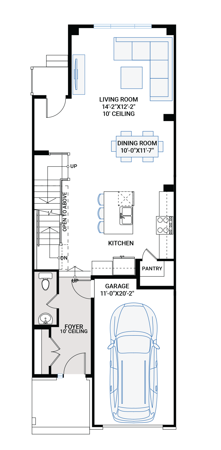 The Balsa home main floor quick possession in , located at 319 Cosanti Drive (Lot 1463) Ottawa Built By Cardel Homes