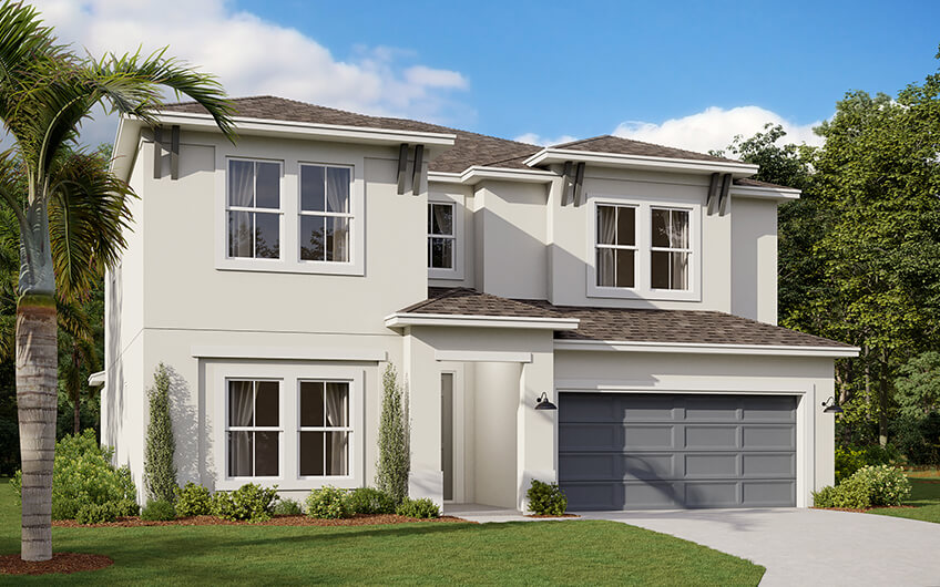 New Tampa Single Family Home Quick Possession Magnolia in , located at 5791 Greenery Lane, St. Cloud, FL Built By Cardel Homes Tampa