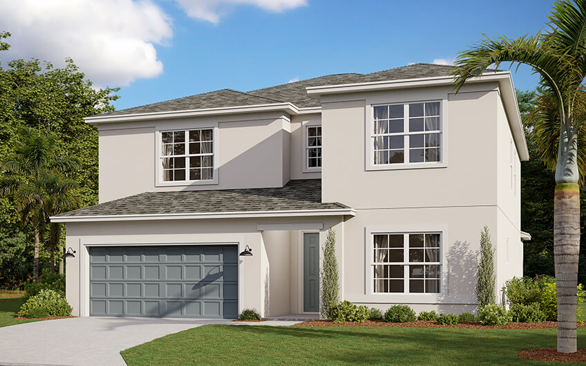 New Tampa Single Family Home Quick Possession Magnolia in Prairie Oaks, located at 1388 Silo Dr, St. Cloud, FL (Lot 13) Built By Cardel Homes 