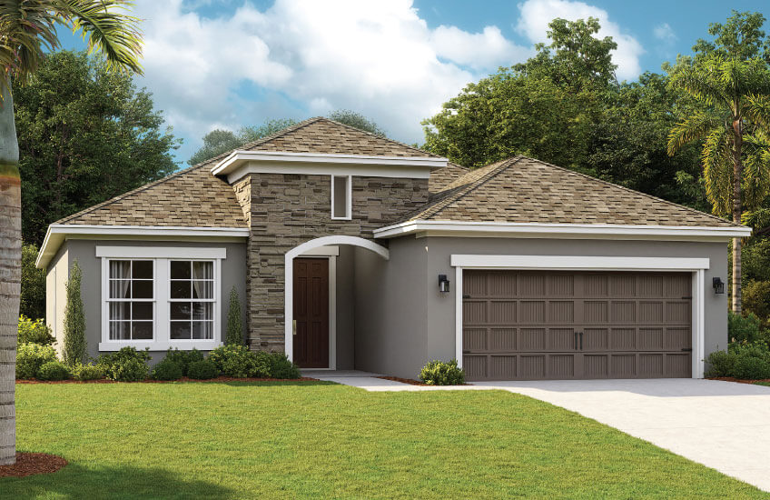 New Tampa Single Family Home Quick Possession Brighton in North River Ranch, located at 11880 Richmond Trail, Parrish, FL 34219 (Lot 117) Built By Cardel Homes 