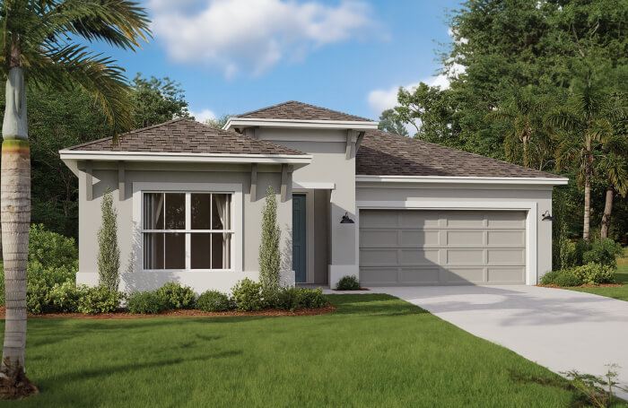 New Tampa Single Family Home Quick Possession Hawthorne in Prairie Oaks, located at 1376 Silo Dr, St.Cloud, FL (Lot 14) Built By Cardel Homes 