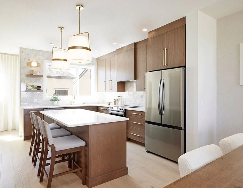 Apex show home exterior in Alpine Park Calgary