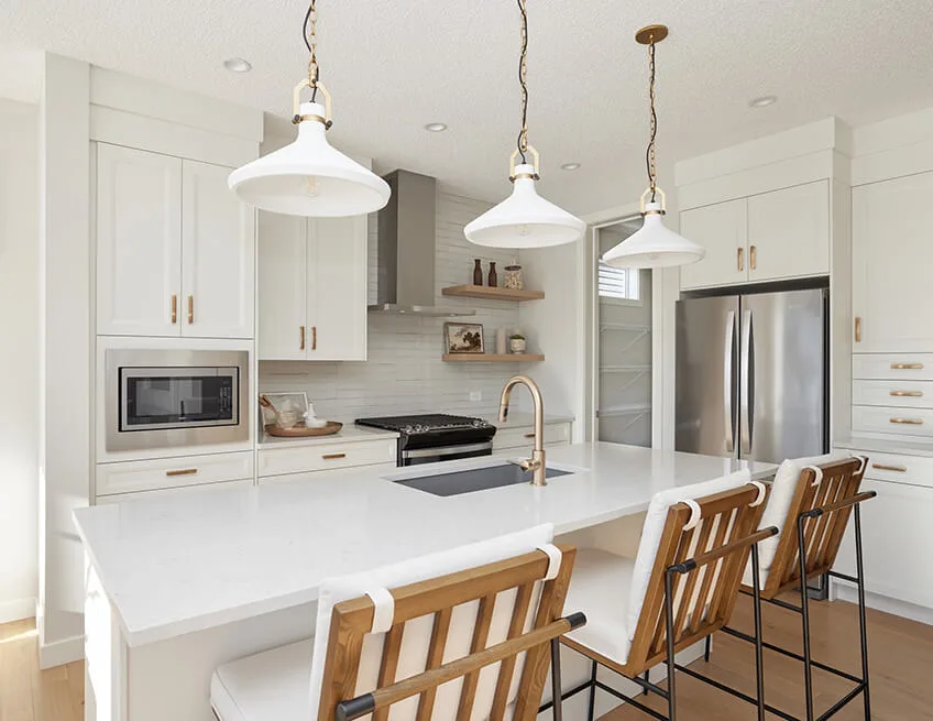 Cambria show home exterior in Fireside Calgary