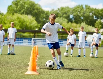 Boys Playing Soccer