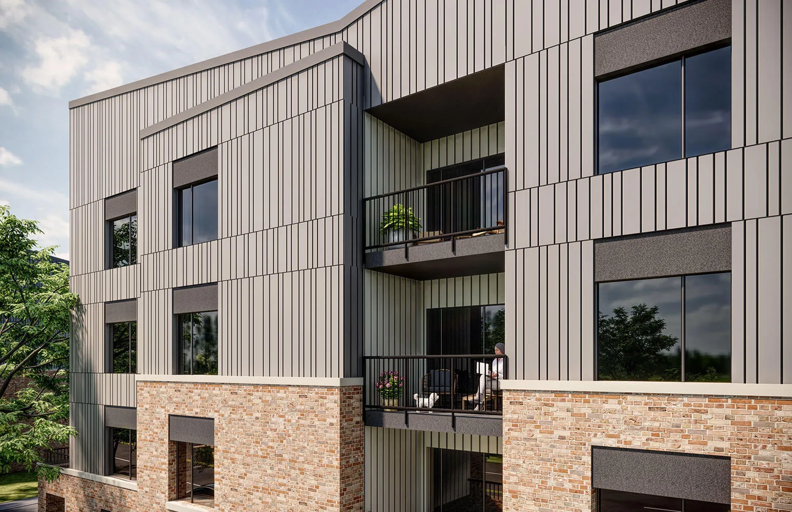 Cabana balcony design at Metro One condos