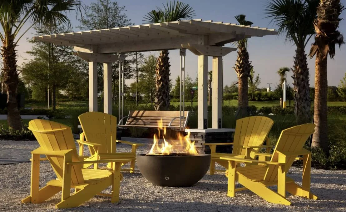 North River Ranch firepit and chairs