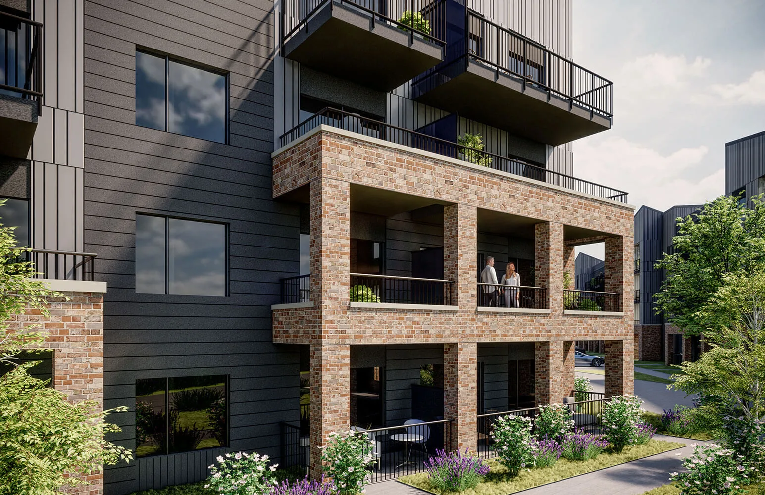 Verandah balcony design at Metro One condos