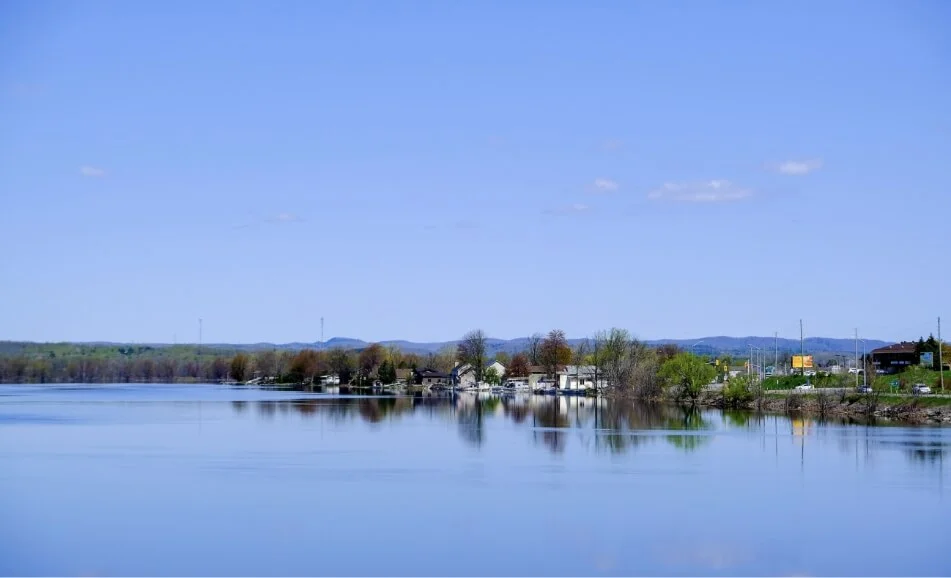 A house on the water. This is for the Cardel community of Morris Village in Clarence-Rockland.