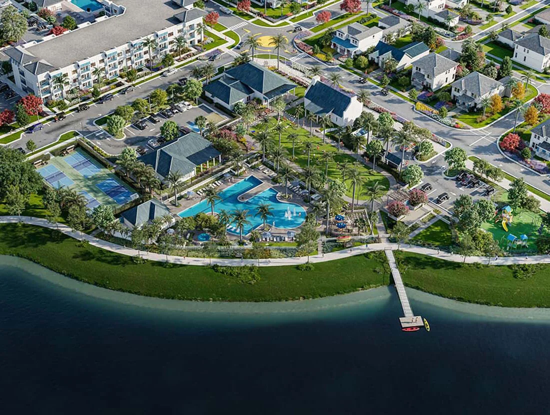 The Garden Club aerial view