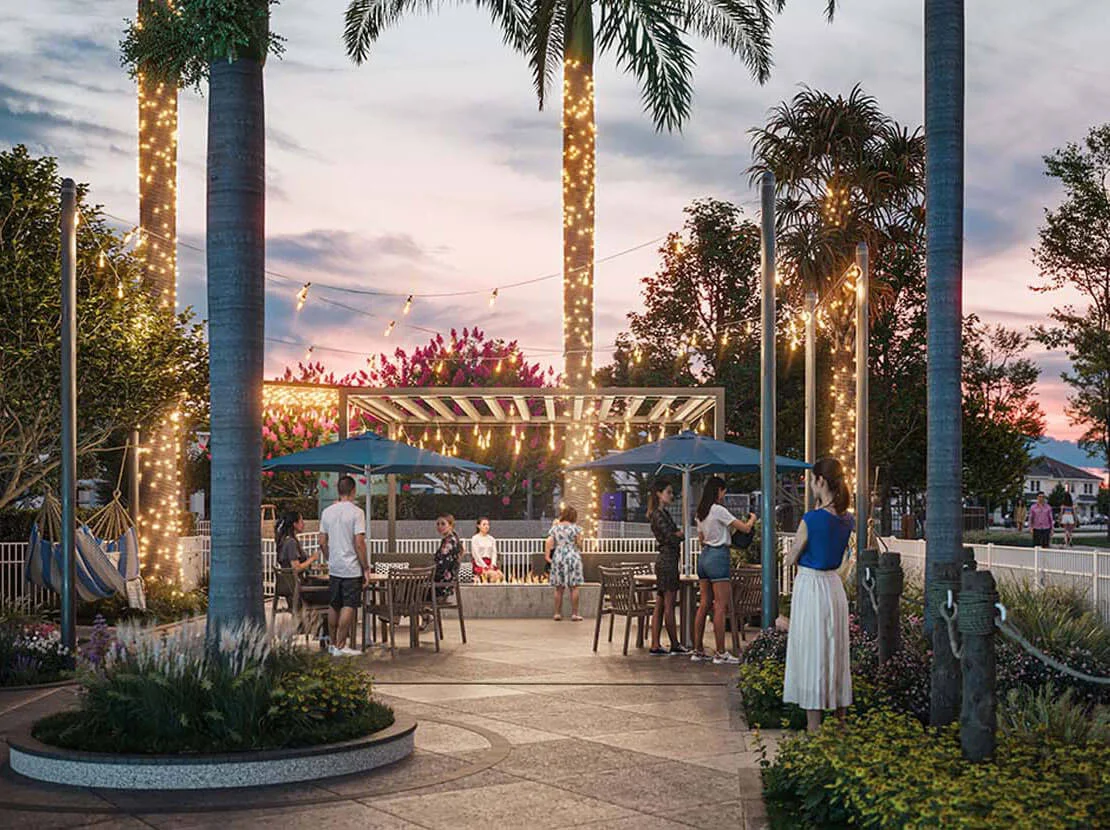 Garden Club fire pit area