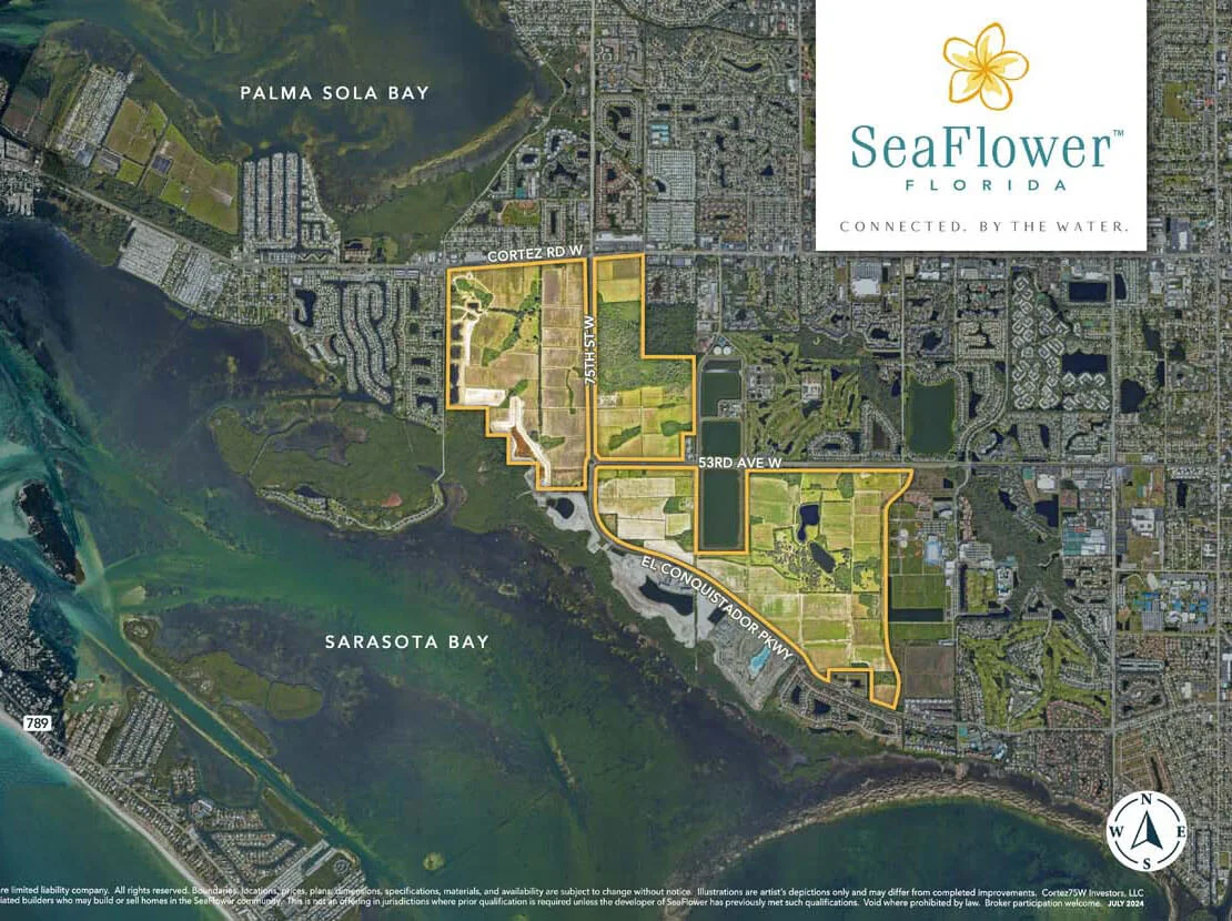 Seaflower satellite aerial view