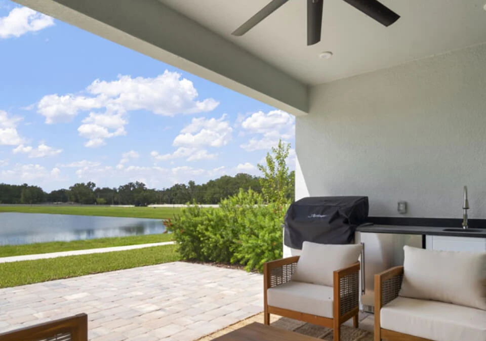 Cardel Homes Florida outdoor living space and patio