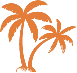 Orange Coconut Tree