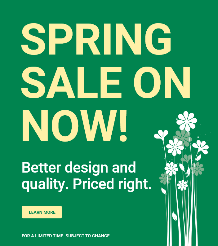 Spring Sale On Now!