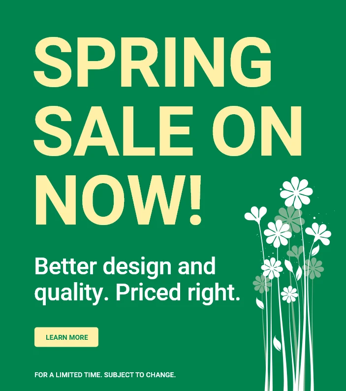 Spring Sale On Now
