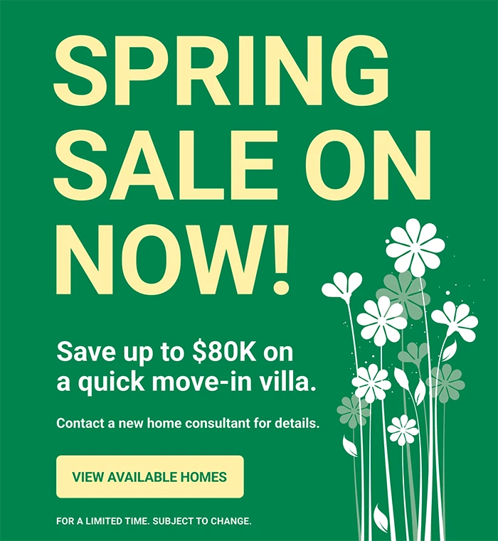 Save up to $80K on a quick move-in villa
