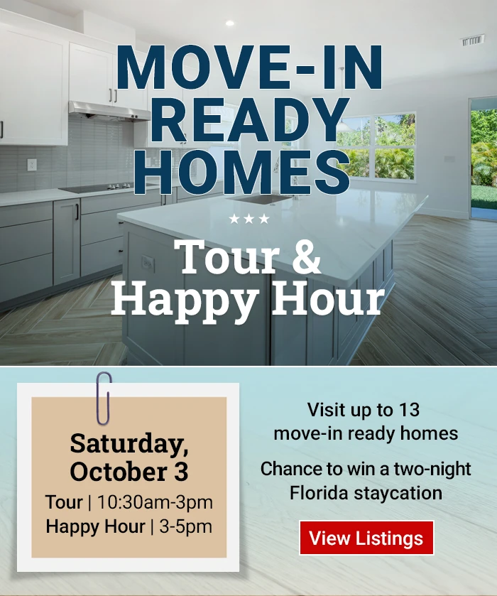 Move-in Ready Homes - Tour & Happy Hour - Saturday October 3