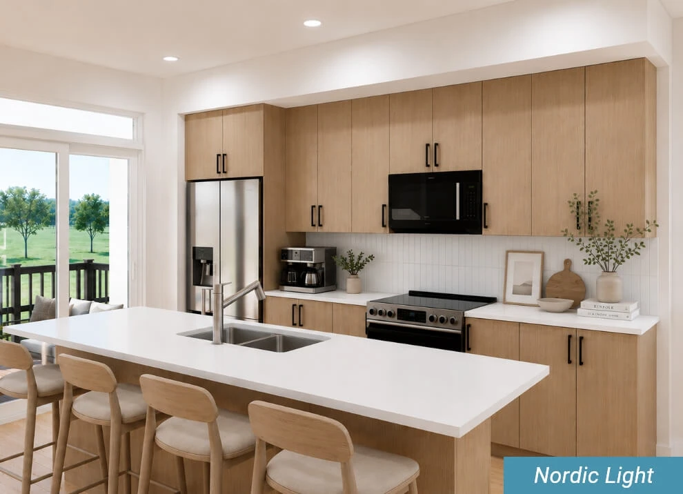 Nordic Light design package - kitchen rendering