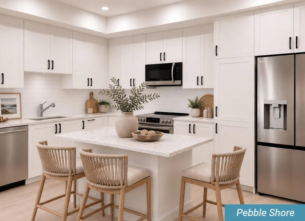 Pebble Shore design package - kitchen rendering